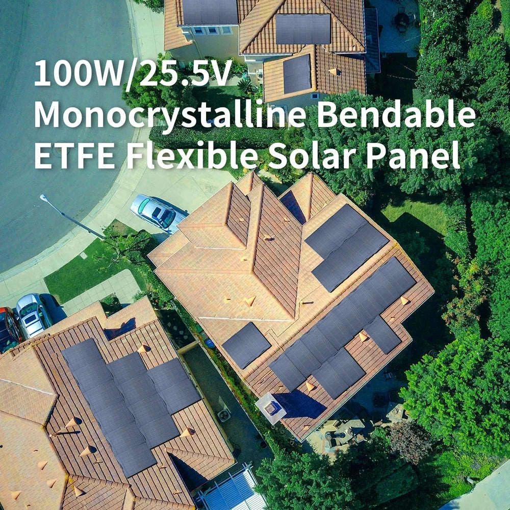 200W Flexible Solar Panel IP68 Monocrystalline 12V/32V for Off-Grid Use-100W / france