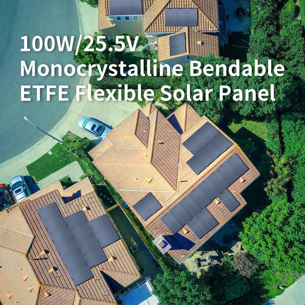 200W Flexible Solar Panel IP68 Monocrystalline 12V/32V for Off-Grid Use-100W / france