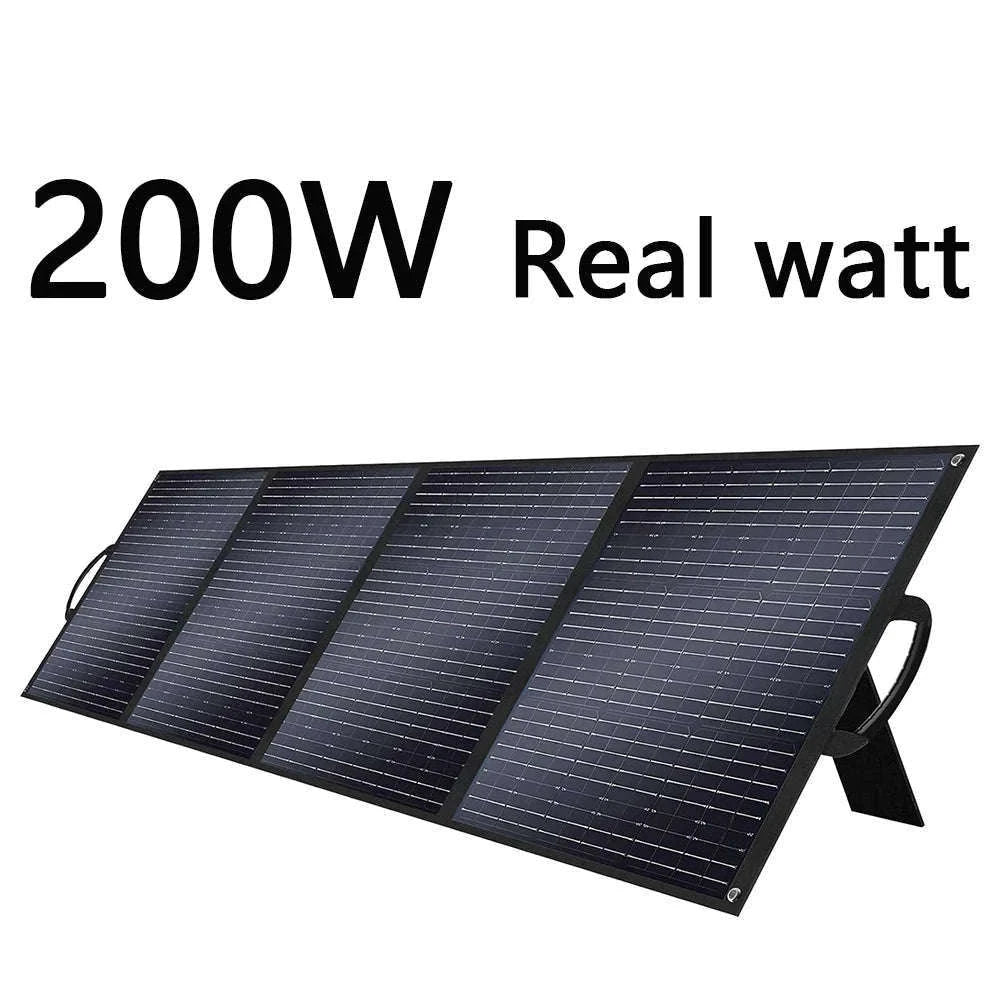 200W Foldable Solar Panel 18V Portable Power for Camping & Backup-200W / United States