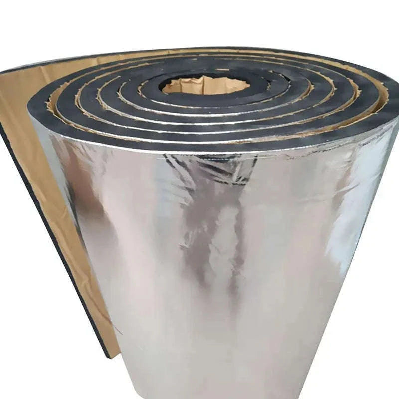 200x50cm Car Sound Deadening Mat Aluminum Foil Closed Cell Foam 5/7/10mm-7mm 200x50cm
