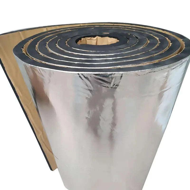 200x50cm Car Sound Deadening Mat Aluminum Foil Closed Cell Foam 5/7/10mm-7mm 200x50cm
