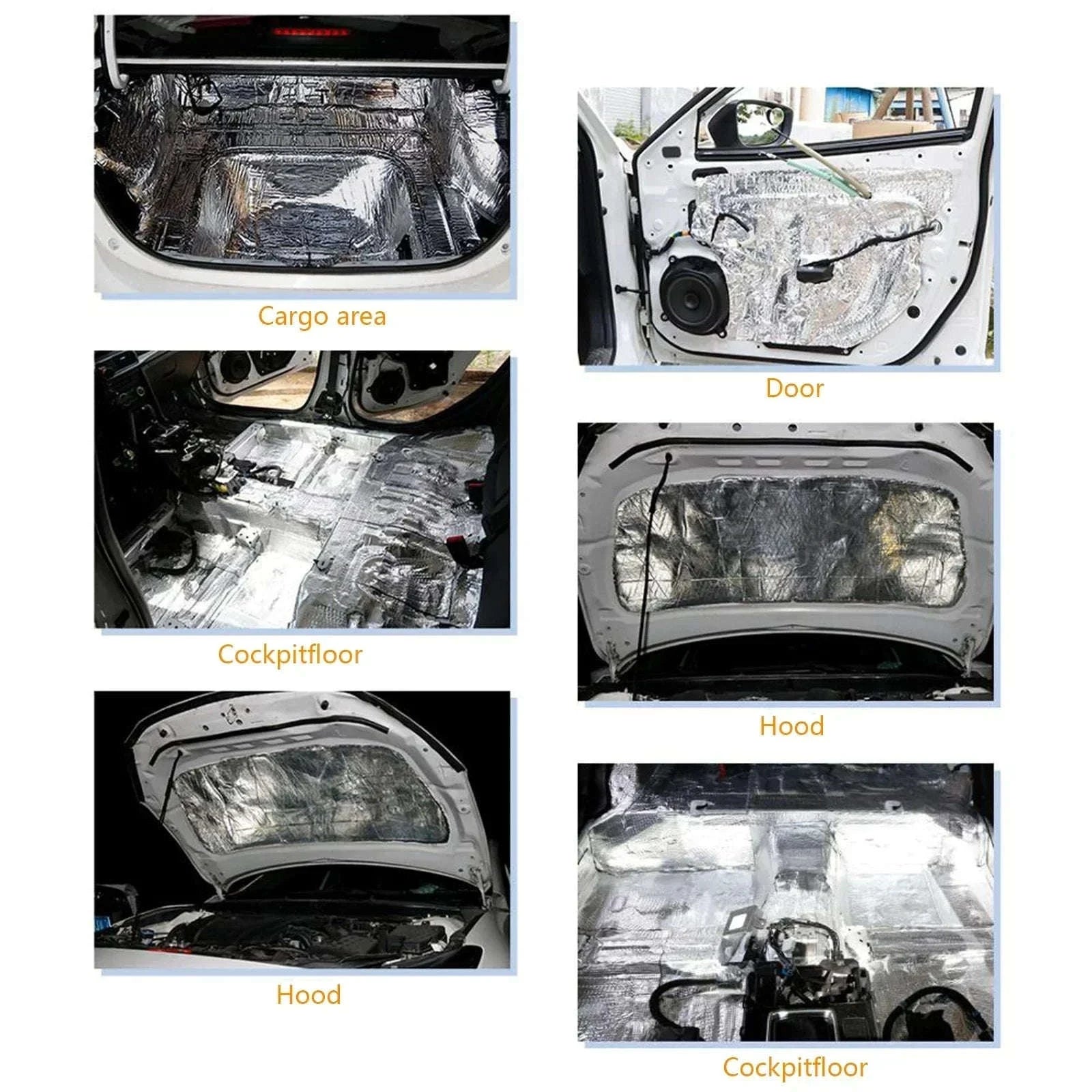 200x50cm Sound Deadener Mat for Car-50cmx200cmx10mm