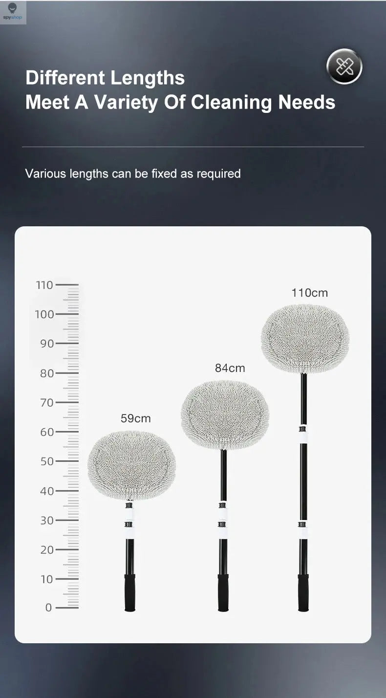 2022 New 15 Degree Bend Car Cleaning Brush Car Wash Brush Chenille Broom Telescoping Long Handle Cleaning Mop Cleaning Tools