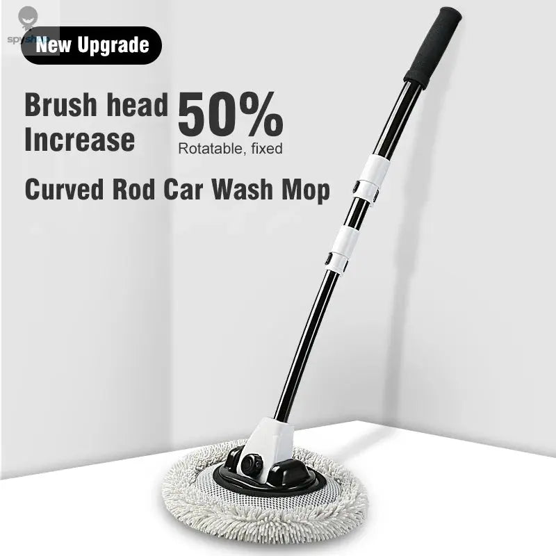 2022 New 15 Degree Bend Car Cleaning Brush Car Wash Brush Chenille Broom Telescoping Long Handle Cleaning Mop Cleaning Tools
