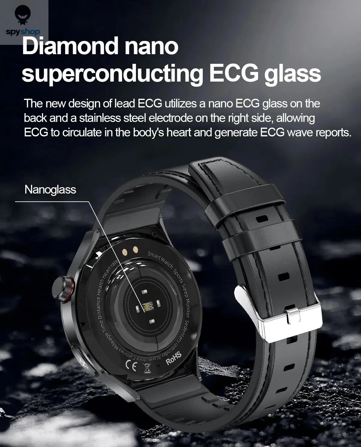 2024 New Medical Grade Smart Watch Blood Sugar Blood Lipid Uric Acid ECG+PPG Body Temperature Bluetooth Call Health Smartwatch Spy-shop.com