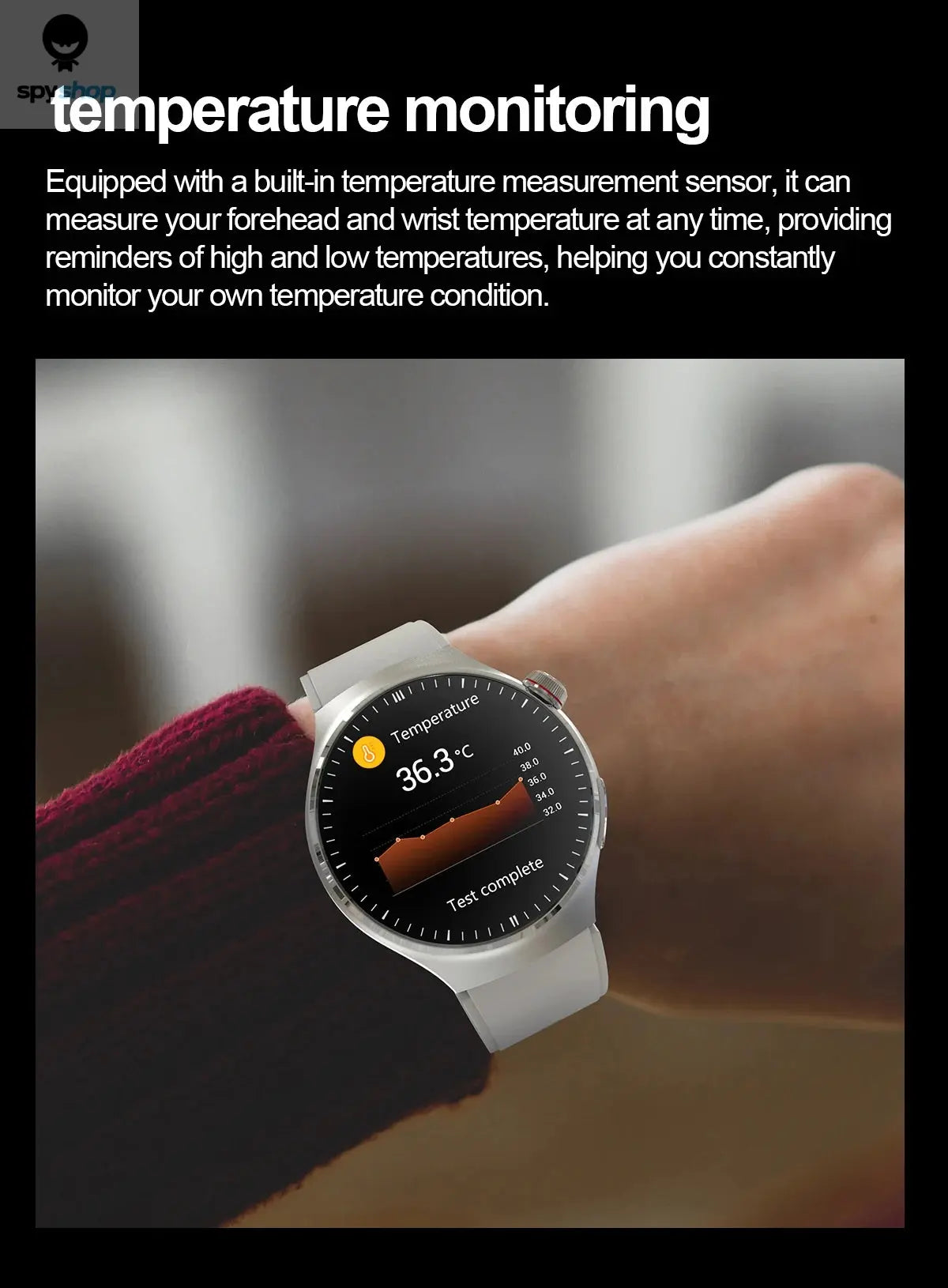 2024 New Medical Grade Smart Watch Blood Sugar Blood Lipid Uric Acid ECG+PPG Body Temperature Bluetooth Call Health Smartwatch Spy-shop.com