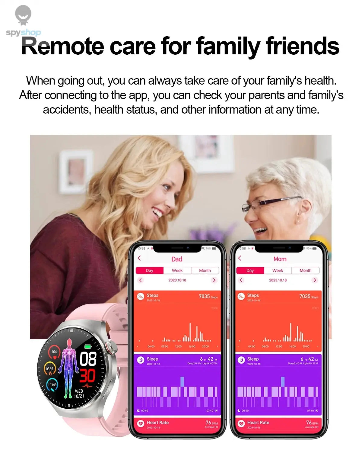 2024 New Medical Grade Smart Watch Blood Sugar Blood Lipid Uric Acid ECG+PPG Body Temperature Bluetooth Call Health Smartwatch Spy-shop.com