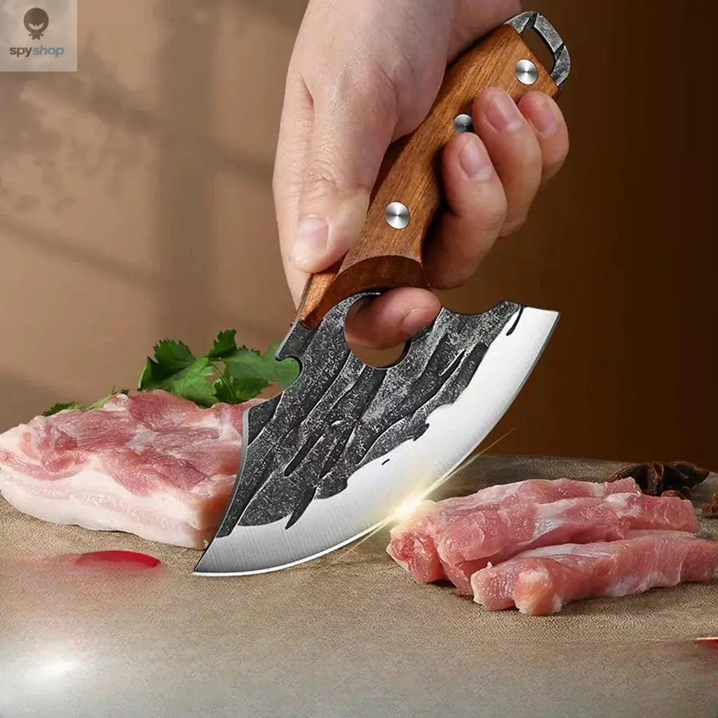 2024new Outdoor Pick Bones Dedicated Knife Hand-Forged Meat Cutting Knife Slaughter Professional Meat Selling Knife