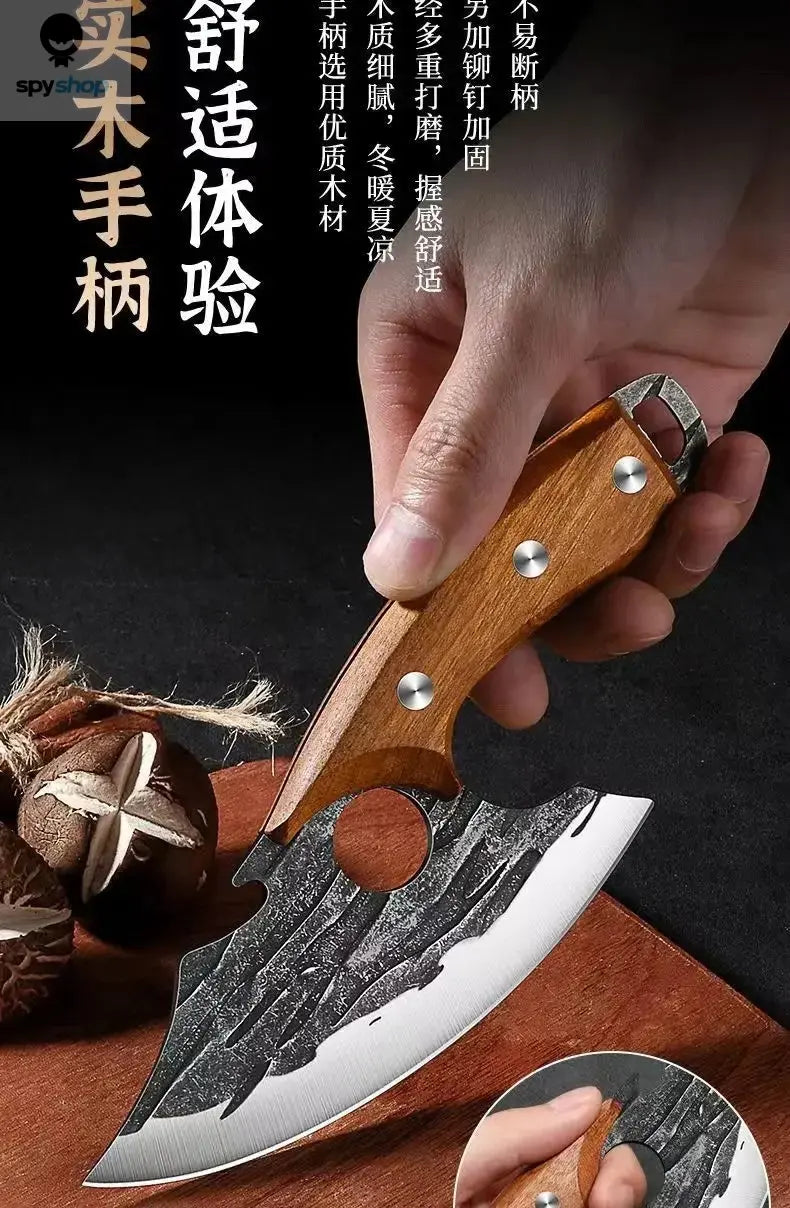 2024new Outdoor Pick Bones Dedicated Knife Hand-Forged Meat Cutting Knife Slaughter Professional Meat Selling Knife