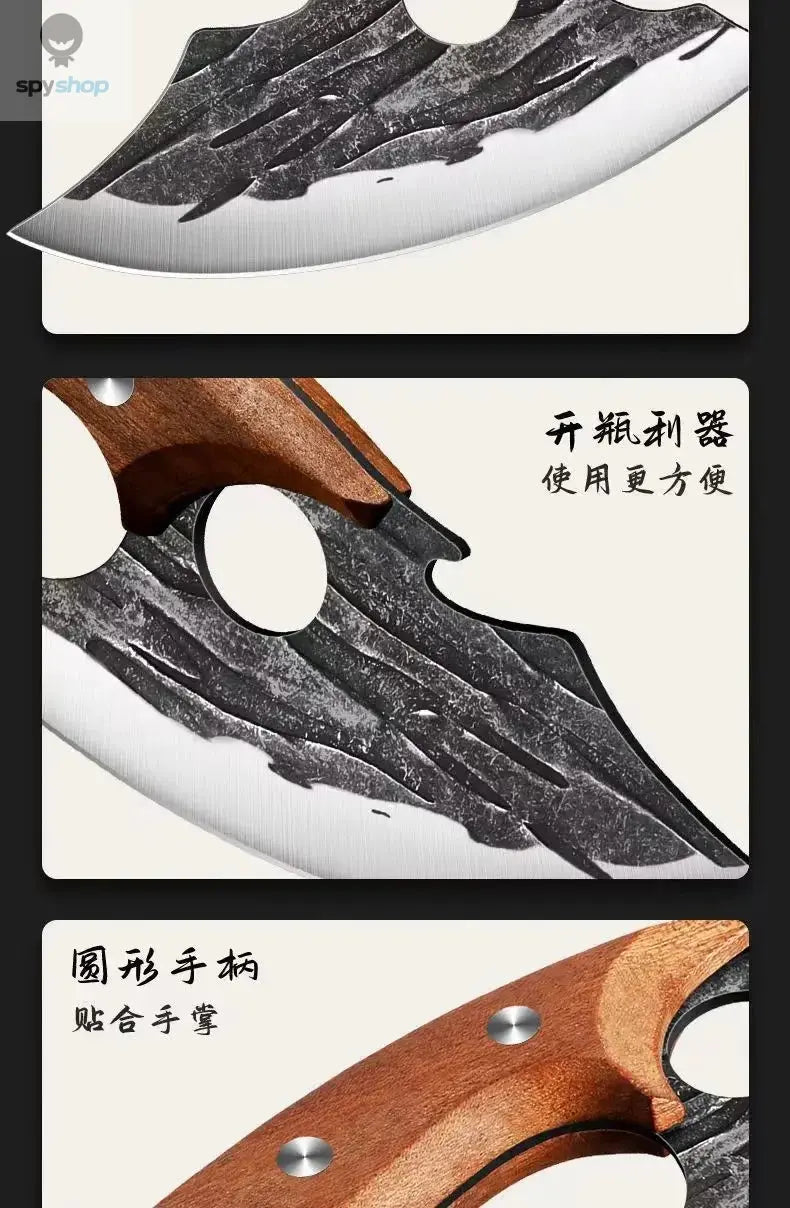 2024new Outdoor Pick Bones Dedicated Knife Hand-Forged Meat Cutting Knife Slaughter Professional Meat Selling Knife