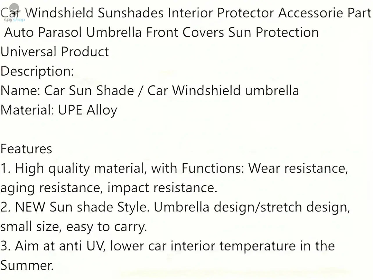 2025 Car Umbrella Windshield Sunshade Foldable Sun Shade Front Window Cover for UV Block Heat Portable Protector Parasol Spy-shop.com