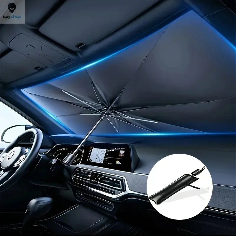 2025 Car Umbrella Windshield Sunshade Foldable Sun Shade Front Window Cover for UV Block Heat Portable Protector Parasol Spy-shop.com