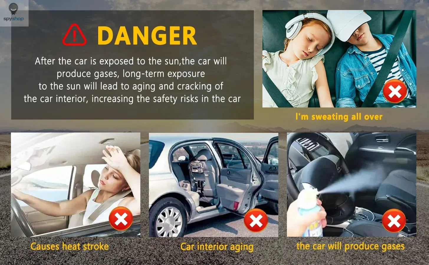 2025 Car Umbrella Windshield Sunshade Foldable Sun Shade Front Window Cover for UV Block Heat Portable Protector Parasol Spy-shop.com