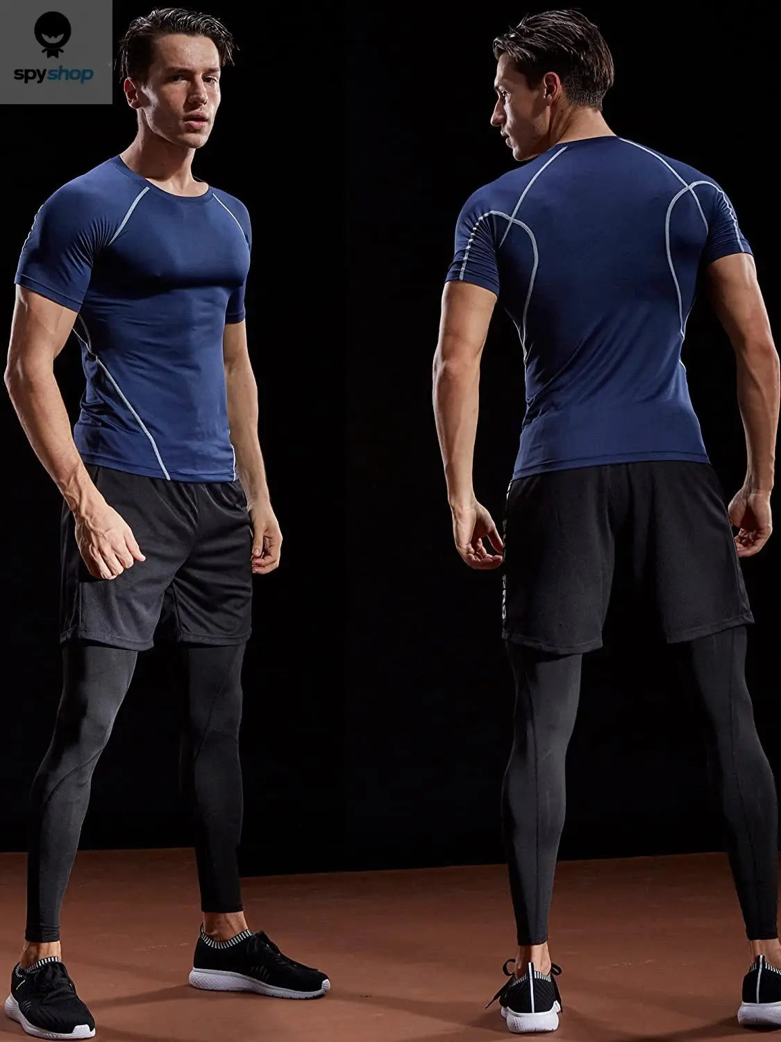 2025 Compression T Shirt Men Summer Sportswear Running T-shirt Elastic Quick Dry Sport Tops Tee Athletic Gym Workout Shirts Men