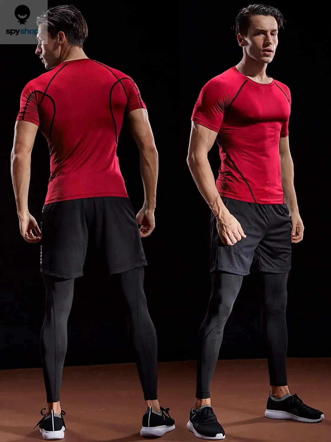 2025 Compression T Shirt Men Summer Sportswear Running T-shirt Elastic Quick Dry Sport Tops Tee Athletic Gym Workout Shirts Men