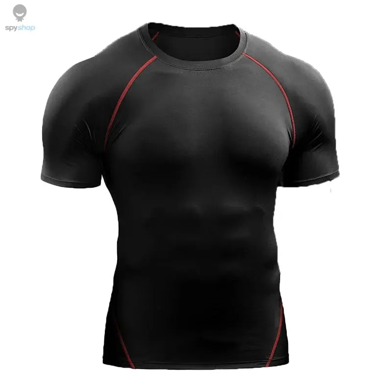 2025 Compression T Shirt Men Summer Sportswear Running T-shirt Elastic Quick Dry Sport Tops Tee Athletic Gym Workout Shirts Men
