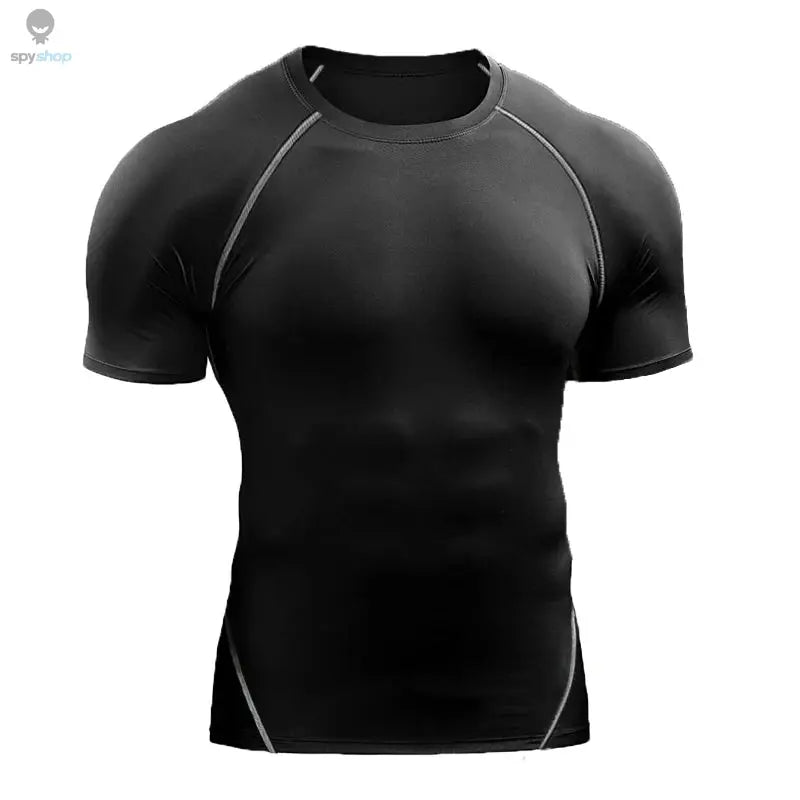 2025 Compression T Shirt Men Summer Sportswear Running T-shirt Elastic Quick Dry Sport Tops Tee Athletic Gym Workout Shirts Men