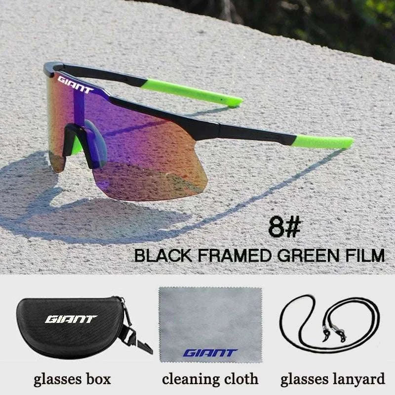 2025 Giant Cycling Glasses UV400 Anti-Fog Sports Sunglasses-C8-with-box / China Mainland