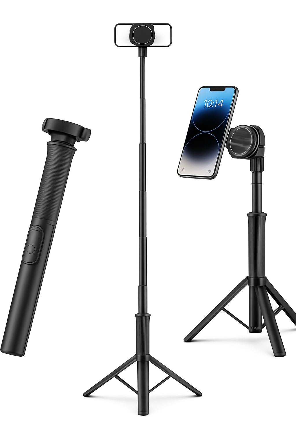 Magnetic Selfie Stick Tripod with Bluetooth Remote