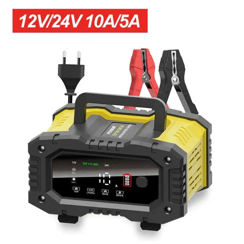 20A/10A Smart Car & Motorcycle Battery Charger 12V/24V-20A 10A red
