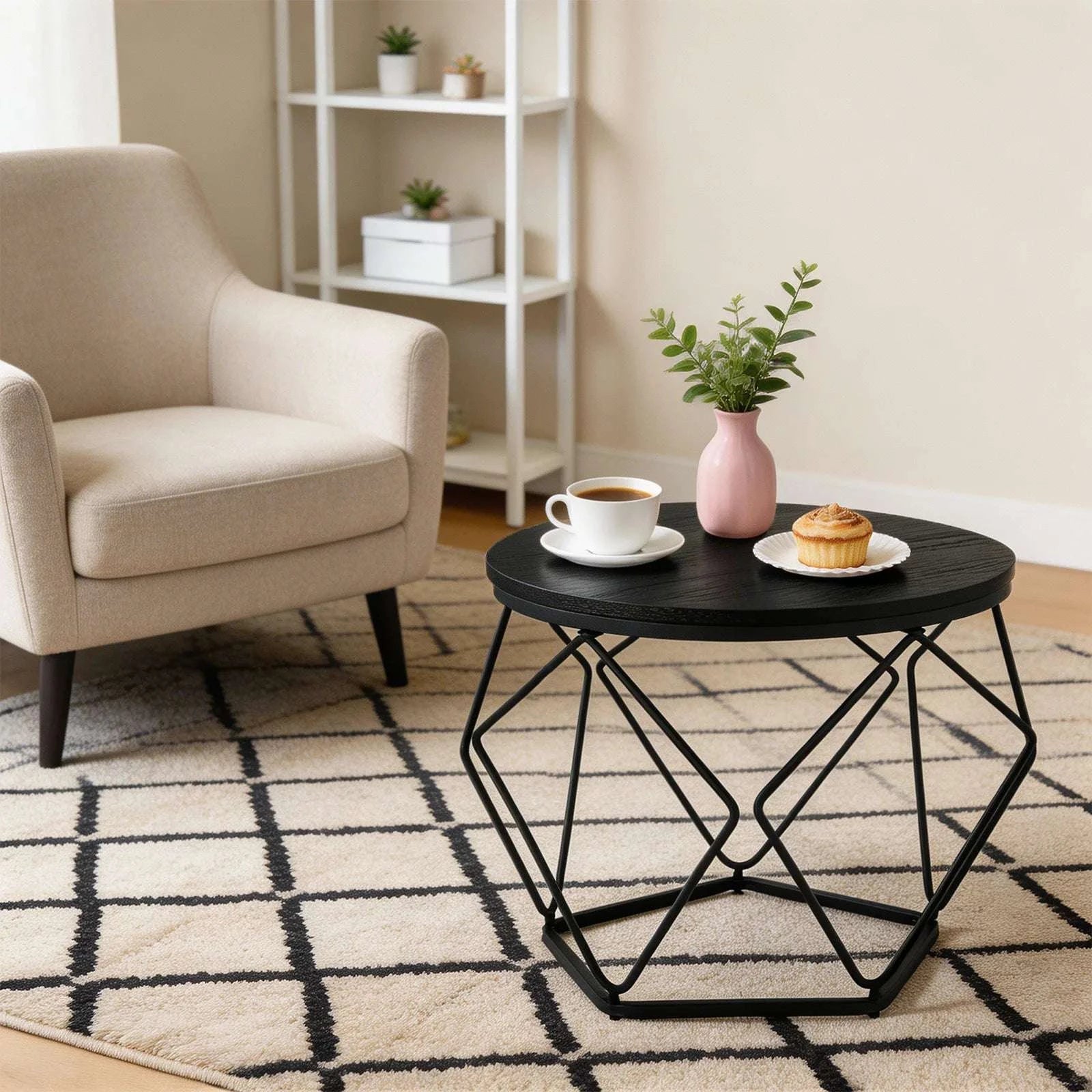 20in Round Nesting Coffee Table Set with Removable Lid Storage-Rust / United States