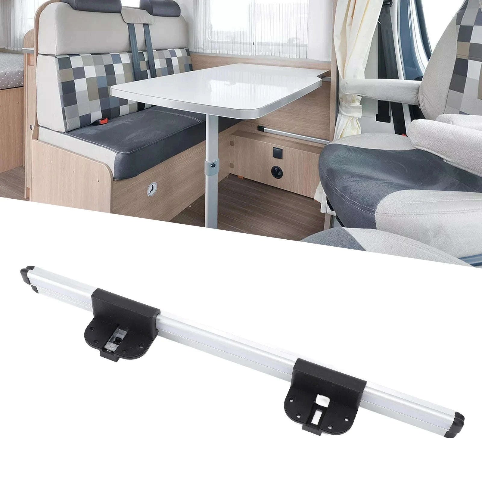 20in RV Table Rail Aluminum Alloy Detachable Support-20INCH / China Mainland