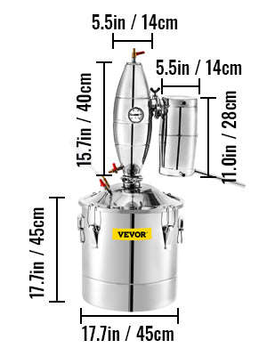 20L-70L Stainless Steel Alcohol Distiller Kit-20L / United States