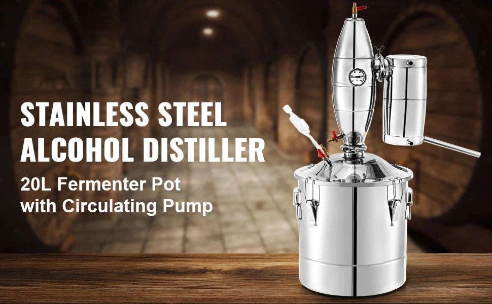 20L-70L Stainless Steel Alcohol Distiller Kit-20L / United States