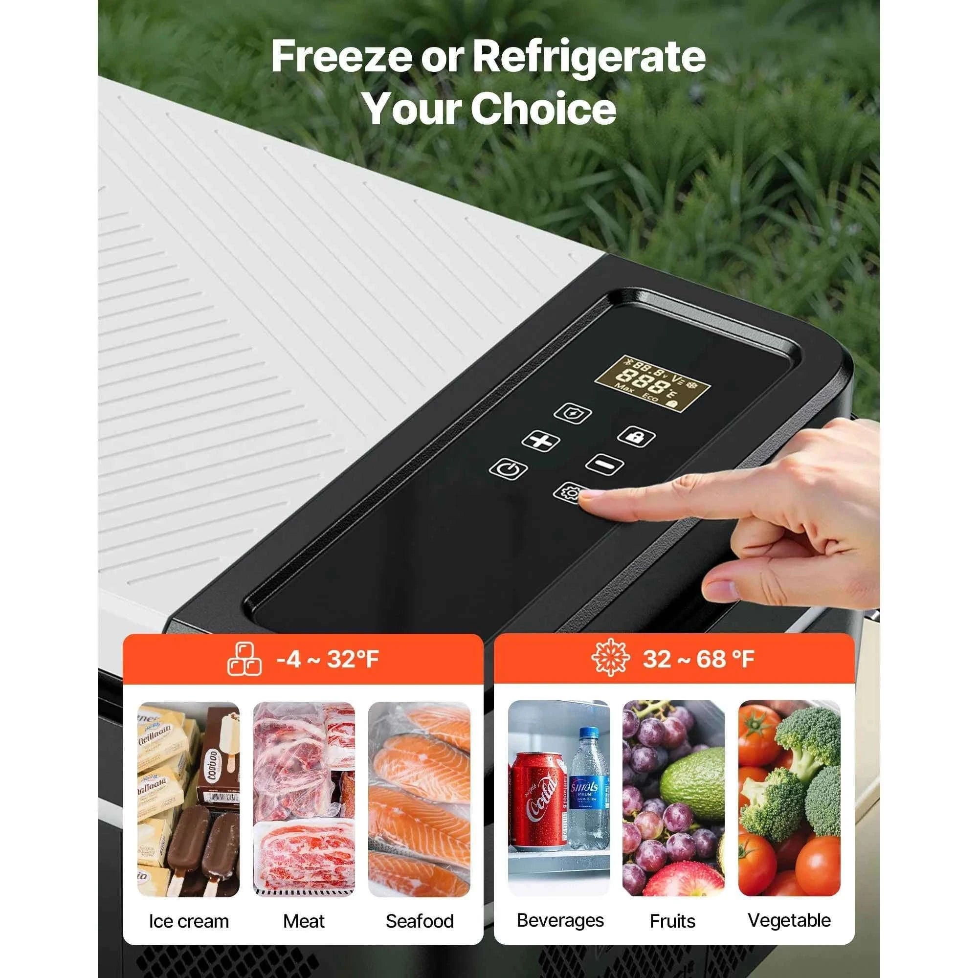 20L Portable Refrigerator Freezer with 12/24V DC and 100-240V AC-Poland