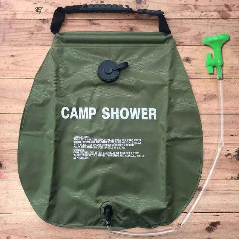 20L Solar Shower Bag with Shower Head for Camping-Simple style