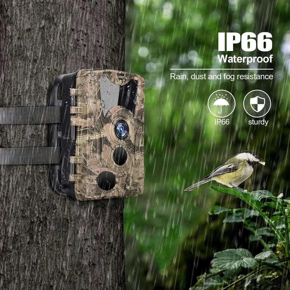 20MP 1080P Trail Camera with Night Vision and IP66 Waterproof-Default Title