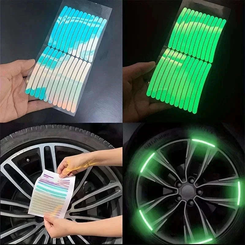 20PCS Car Wheel Luminous Stickers-Default Title