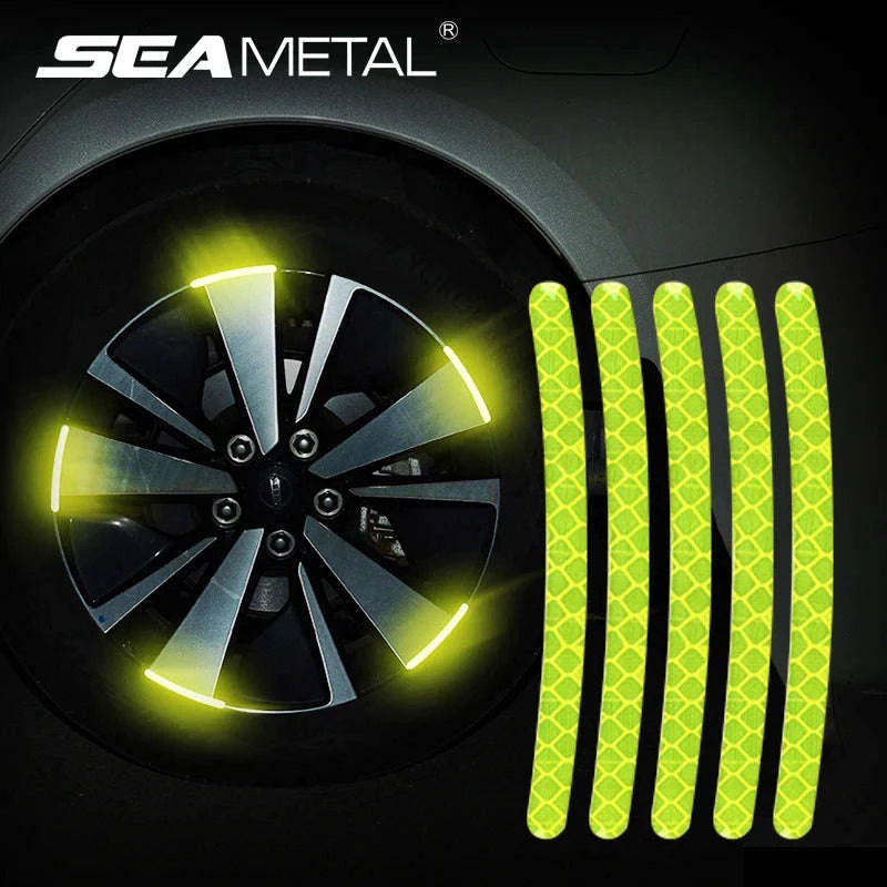 20pcs Car Wheel Reflective Stickers for Tire Rim-20 pcs white