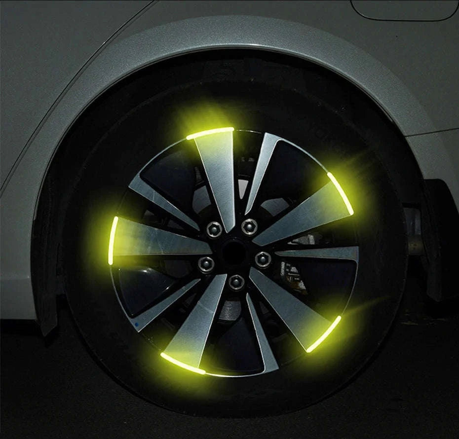 20pcs Car Wheel Reflective Stickers for Tire Rim-20 pcs white