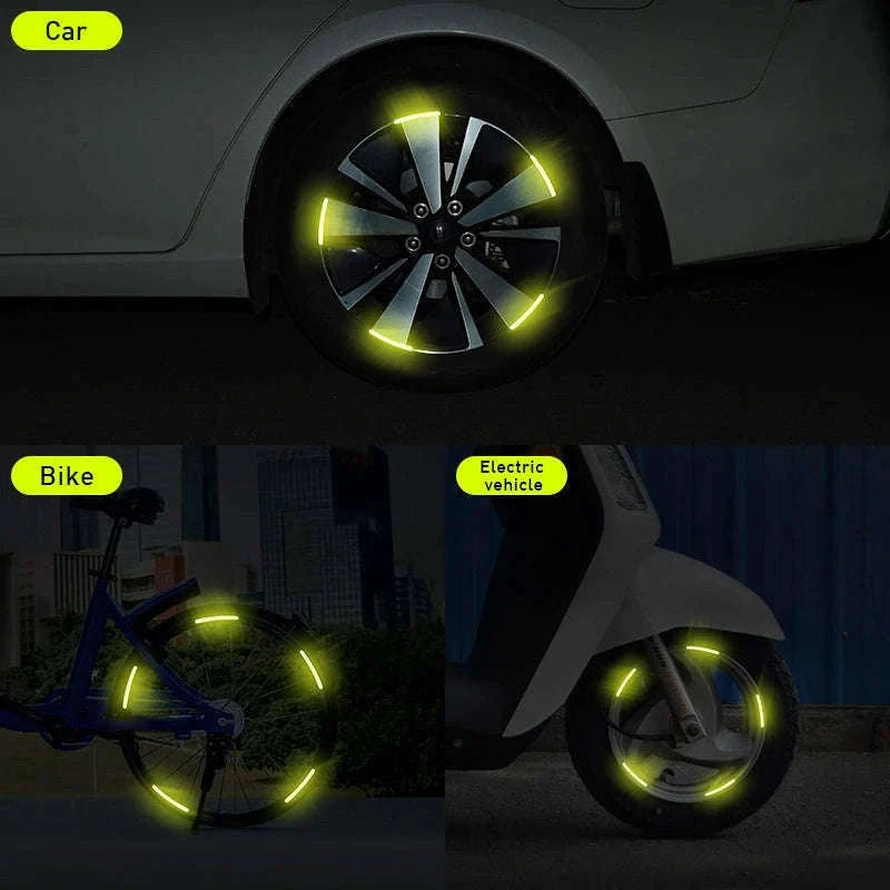 20pcs Car Wheel Reflective Stickers for Tire Rim-20 pcs white
