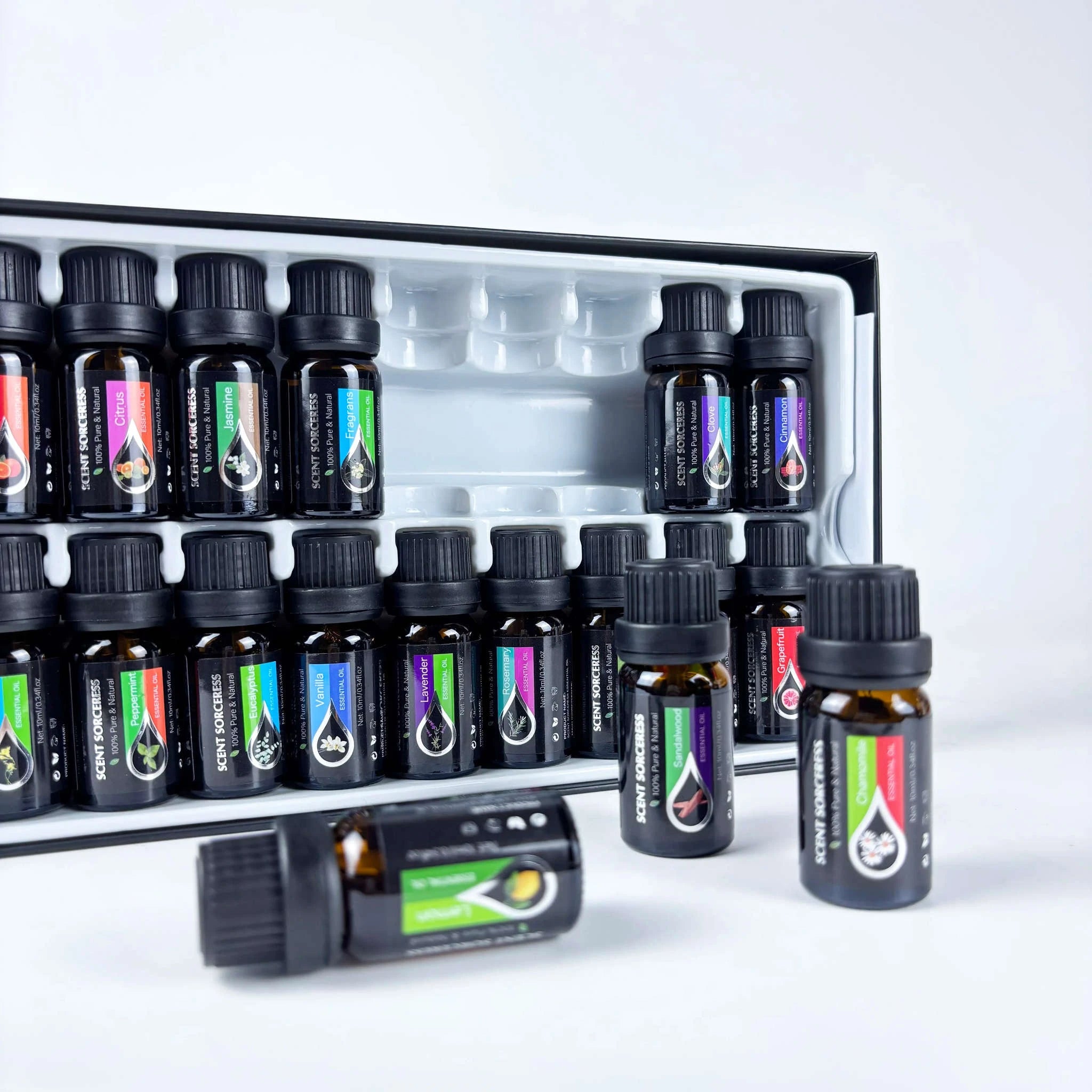 20pcs Essential Oil Set for Aromatherapy, Massage & Home Fragrance-20pcs set / United States / 10ml