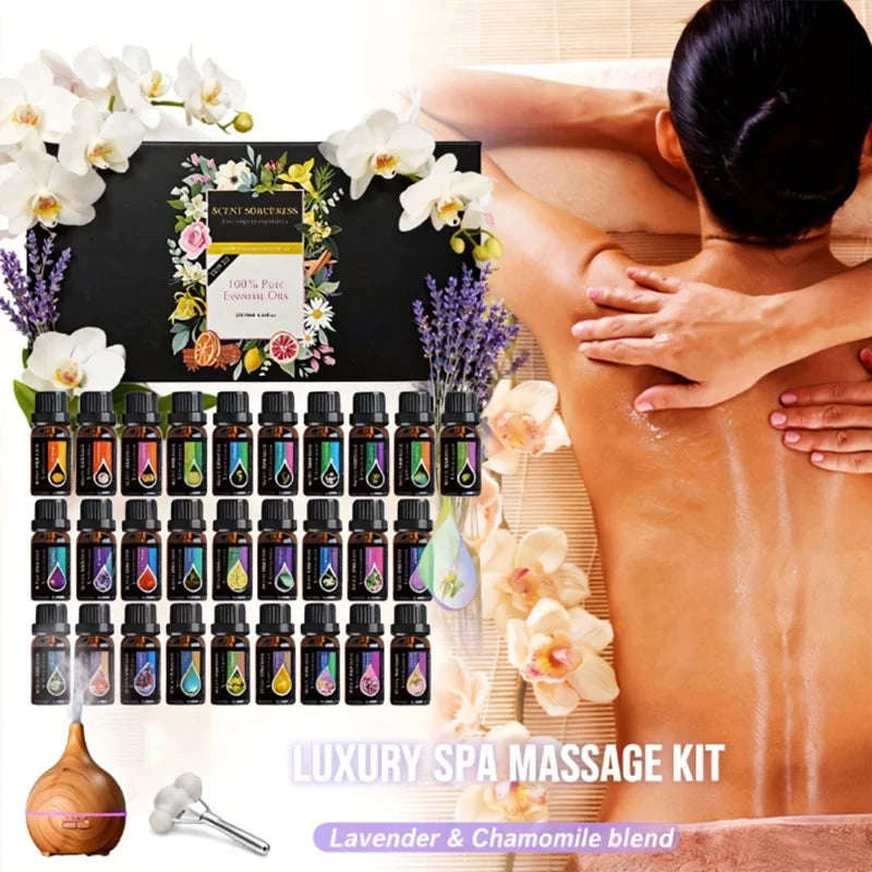 20pcs Essential Oil Set for Aromatherapy, Massage & Home Fragrance-20pcs set / United States / 10ml