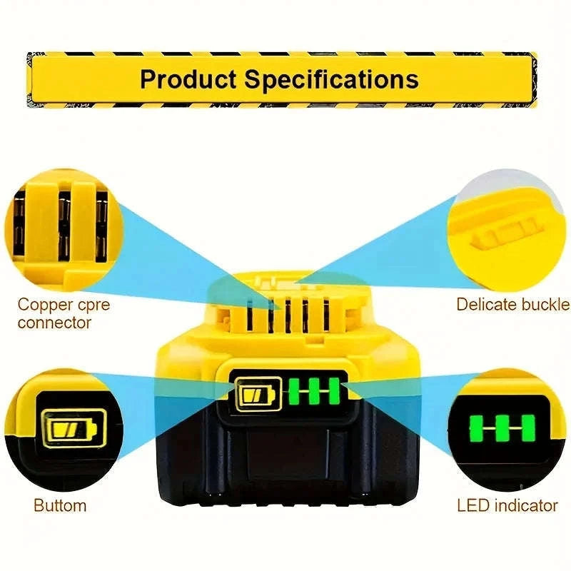 20V 8.4Ah Lithium-Ion Replacement Battery for Hand Drill-2pcs / United States