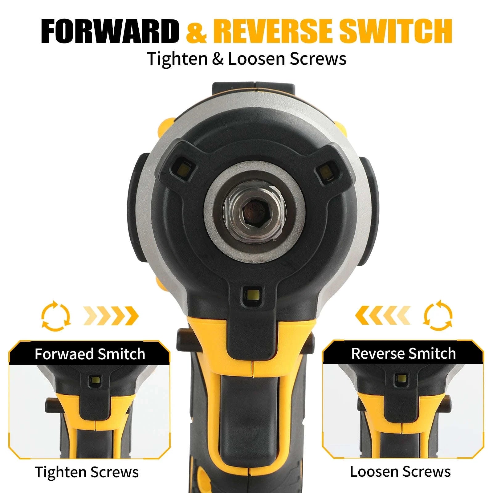20V Brushless Impact Driver, 1/4" Hex 3-Speed Cordless Power Tool-Charge Kit / United States