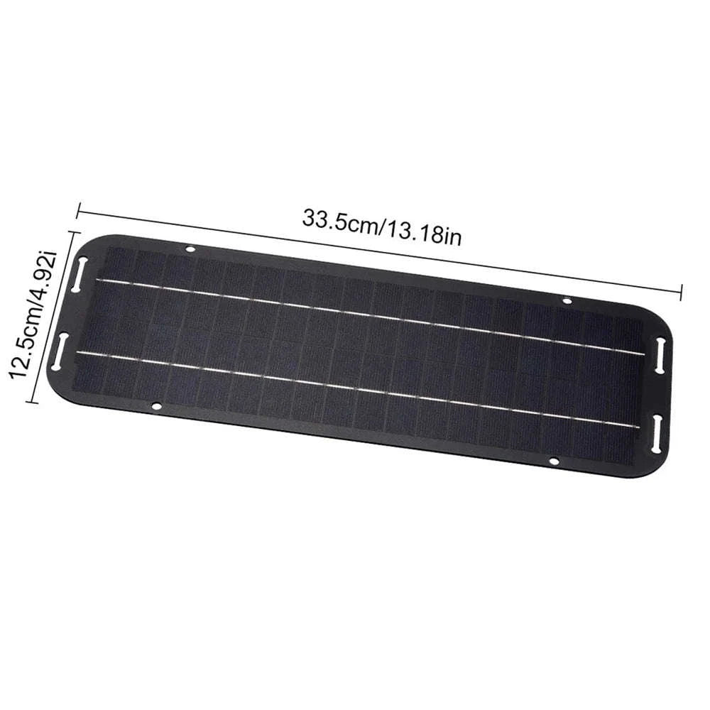 20W 12V Solar Panel Car Battery Trickle Charger Waterproof Kit-12V / 20W / United States