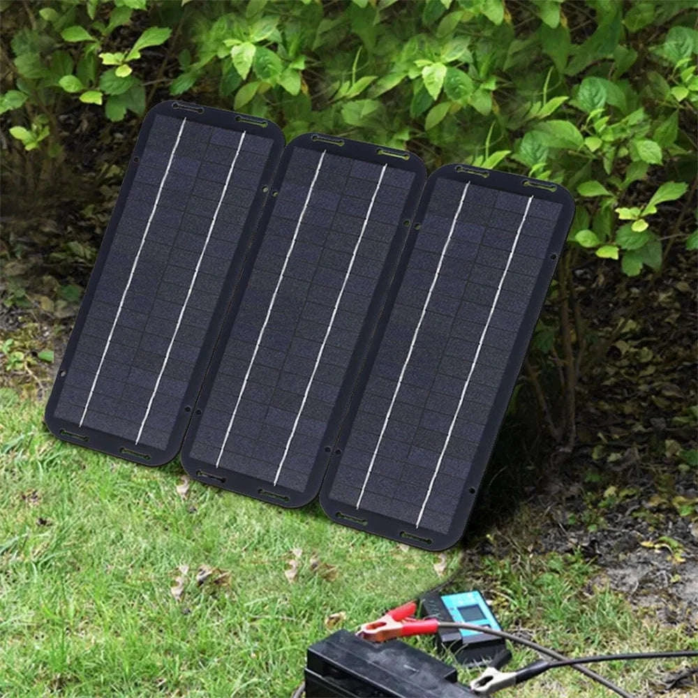 20W 12V Solar Panel Car Battery Trickle Charger Waterproof Kit-12V / 20W / United States