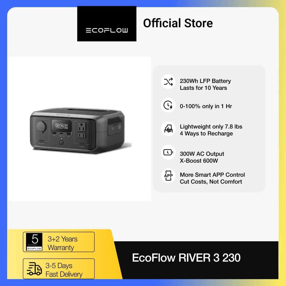 20W Charger Portable Power Station 230Wh 300W AC Output-R3 230w45WSP / United States / US