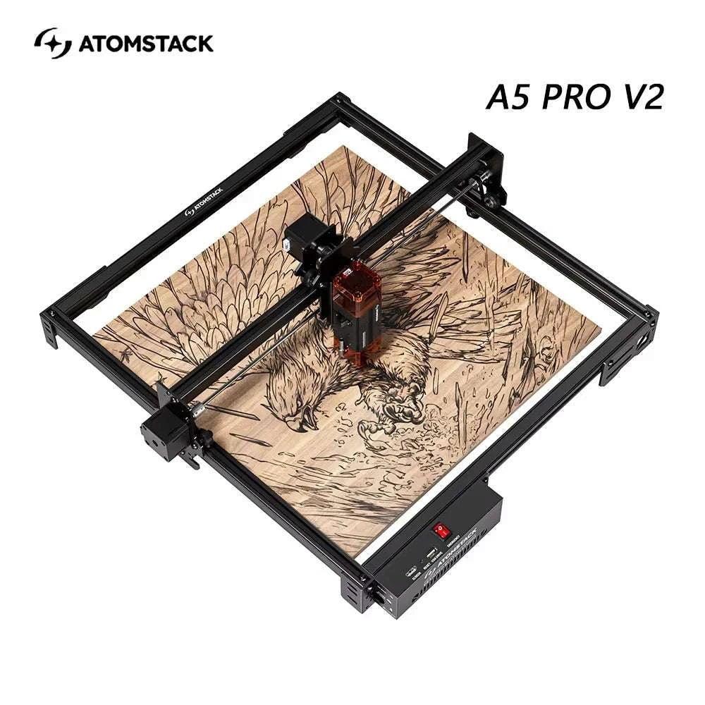 20W Laser Engraver with 400×400mm Area & Bluetooth Control-A10 PRO V2 / United States / US Plug