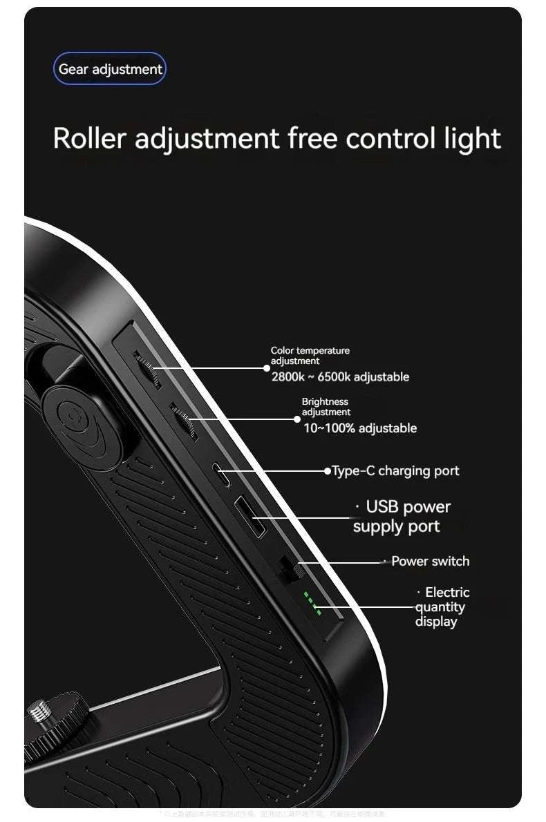 20W LED Ring Fill Light with Adjustable Color & Battery Power-ZGRL02