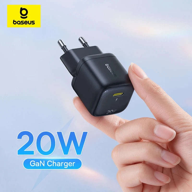 20W USB-C PD Fast Charger Compact Wall Adapter for iPhone-20W Mini White
