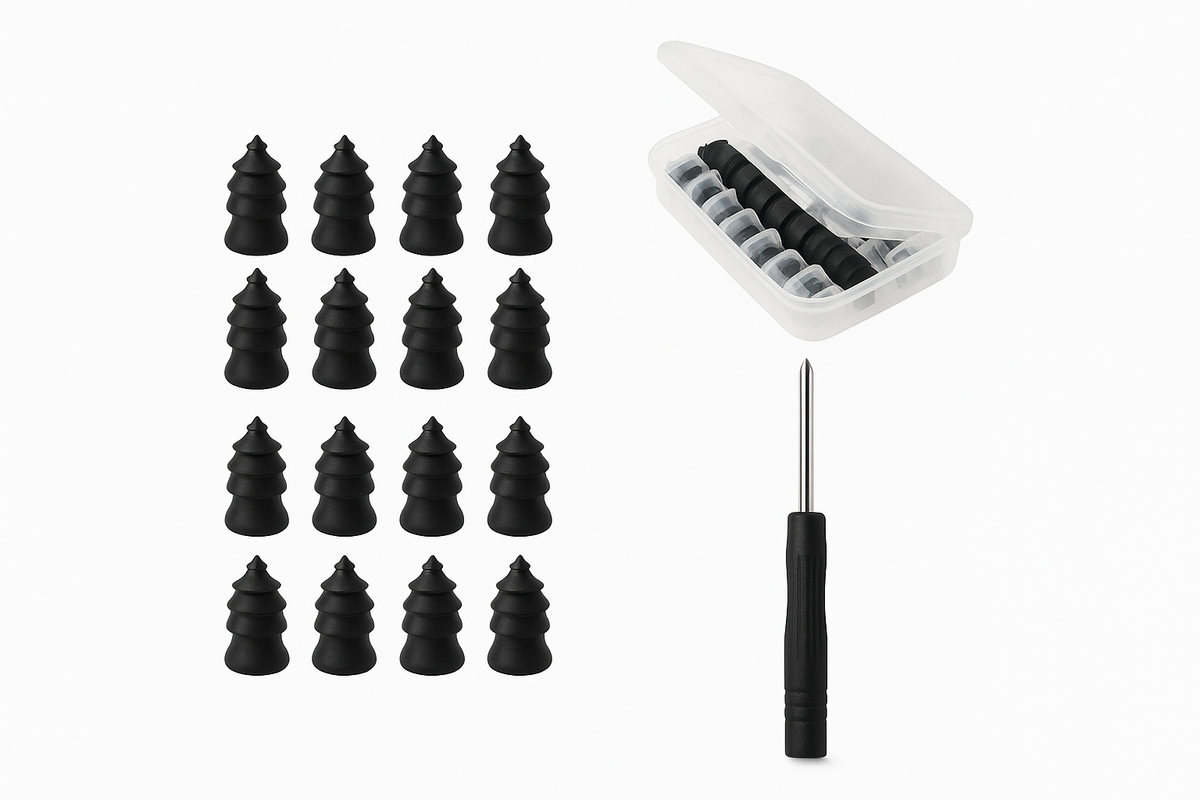 21-10PCS Reparación de neumáticos de coche con vacío Juego de clavos de goma Universal de reparación de llanta Tornillo para tubeless Accesorios Kit para moto camión