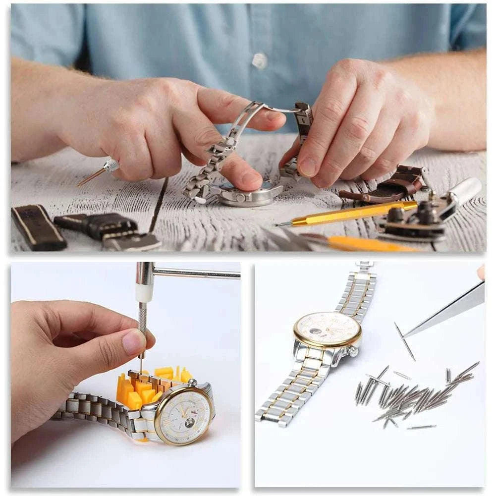 212pcs Watch Repair Tool Kit for Battery, Strap and Case Opening-212pcs