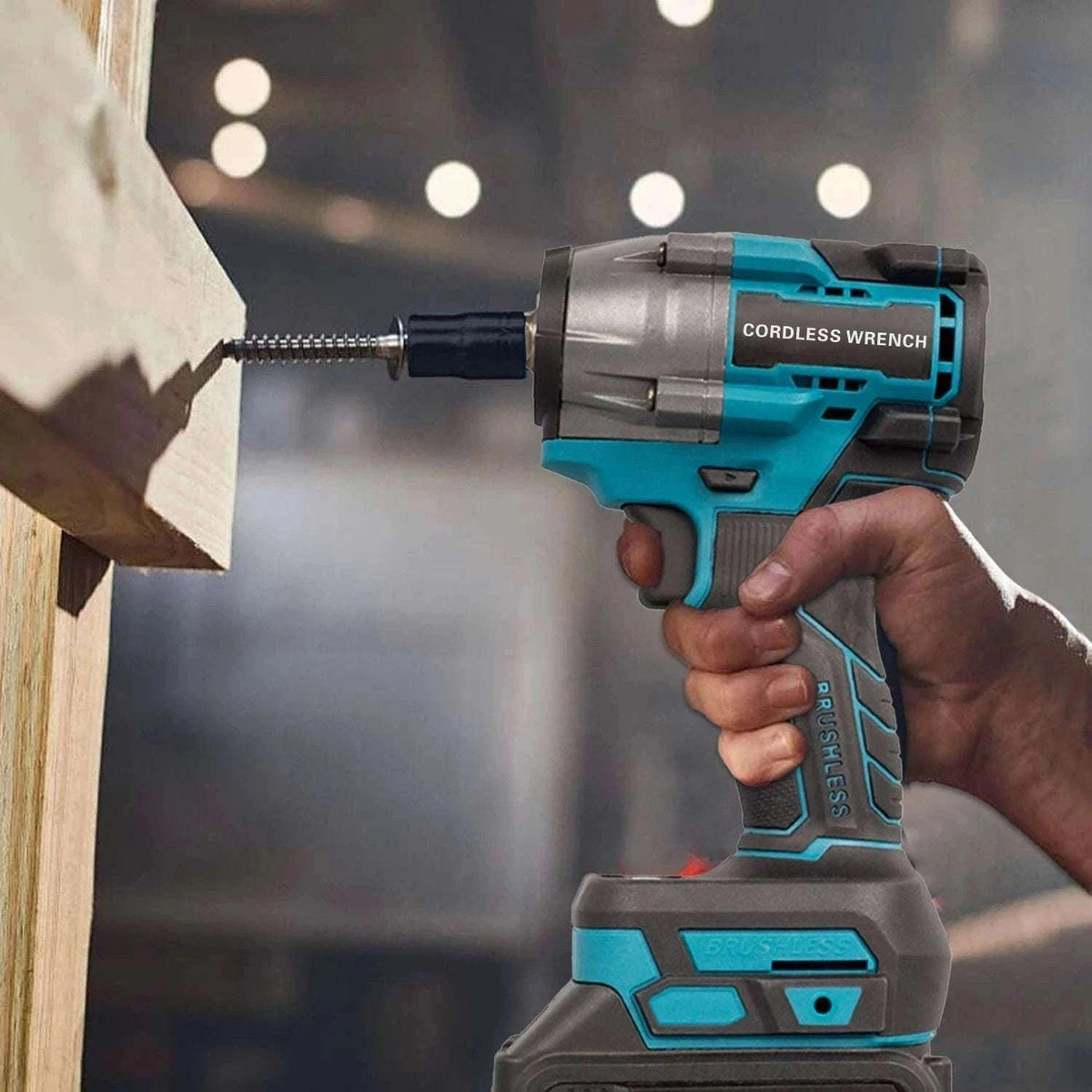 21V Brushless Cordless Impact Wrench 480Nm 2-in-1 Drill Driver Kit-Blue TypeA / france / EU