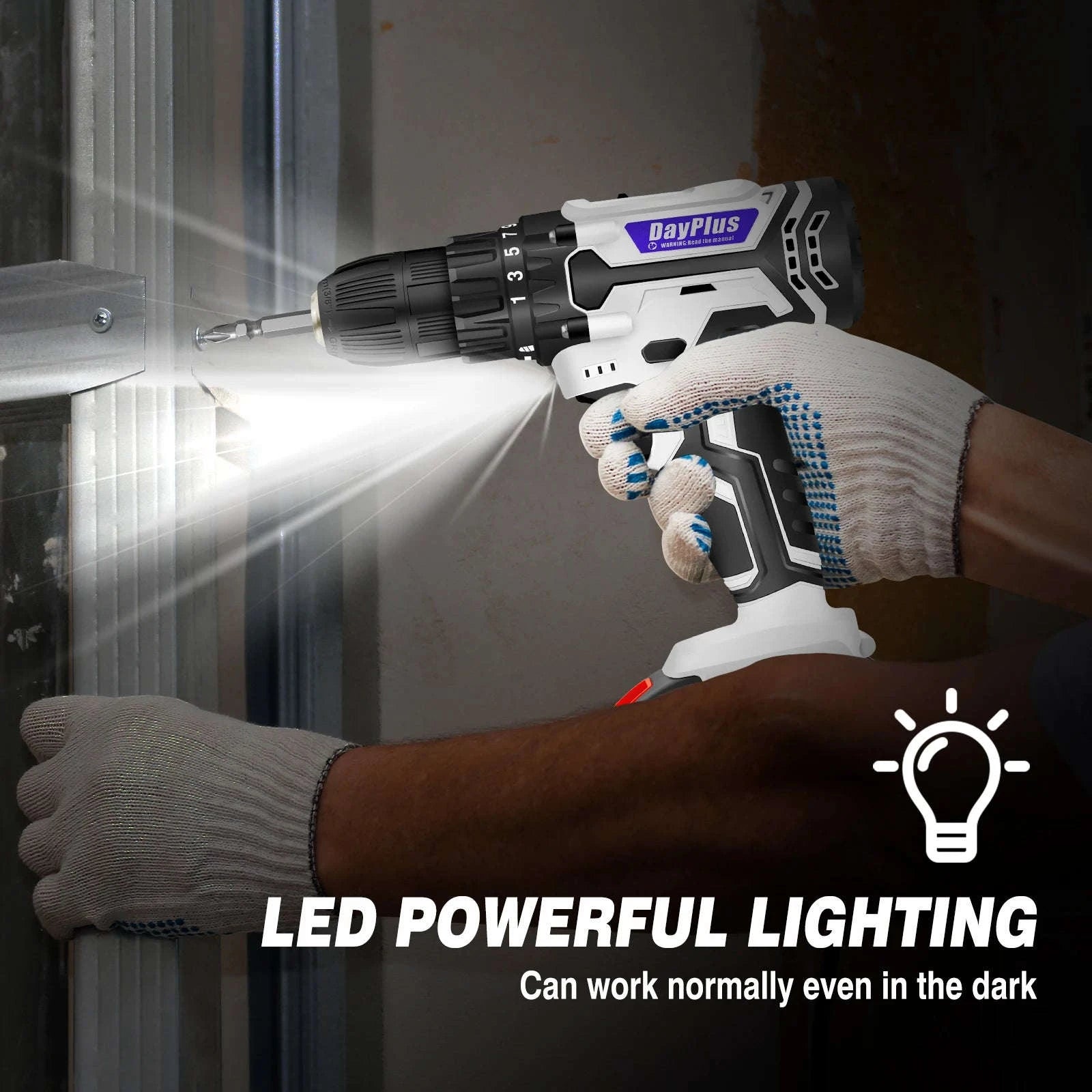 21V Portable Cordless Power Drill Set-france