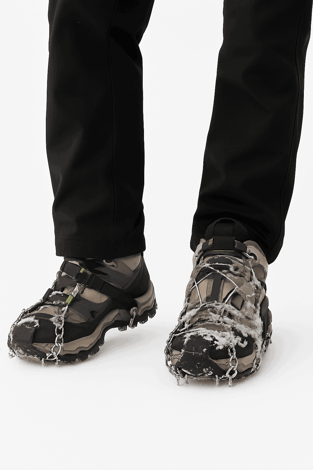 22-Tooth Ice Gripper Crampons for Snow & Winter Traction-L(EUR 39.5-46.5)
